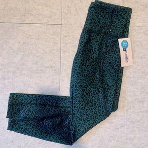 New Marika Teal Leopard Leggings